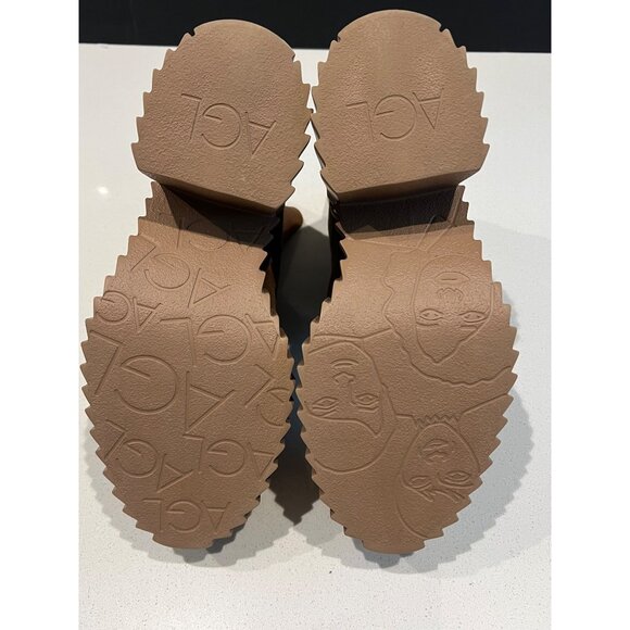 AGL Tan Suede Leather Ankle Boots With Sherpa Interior size 37 - Picture 7 of 8